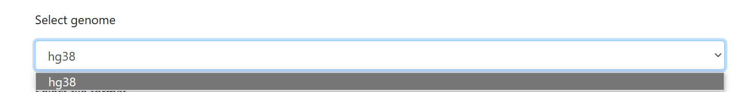choose genome